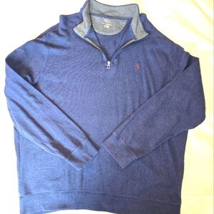POLO by RALPH LAUREN Men's Blue Quater Zip Pullover Size XXL (2XL)